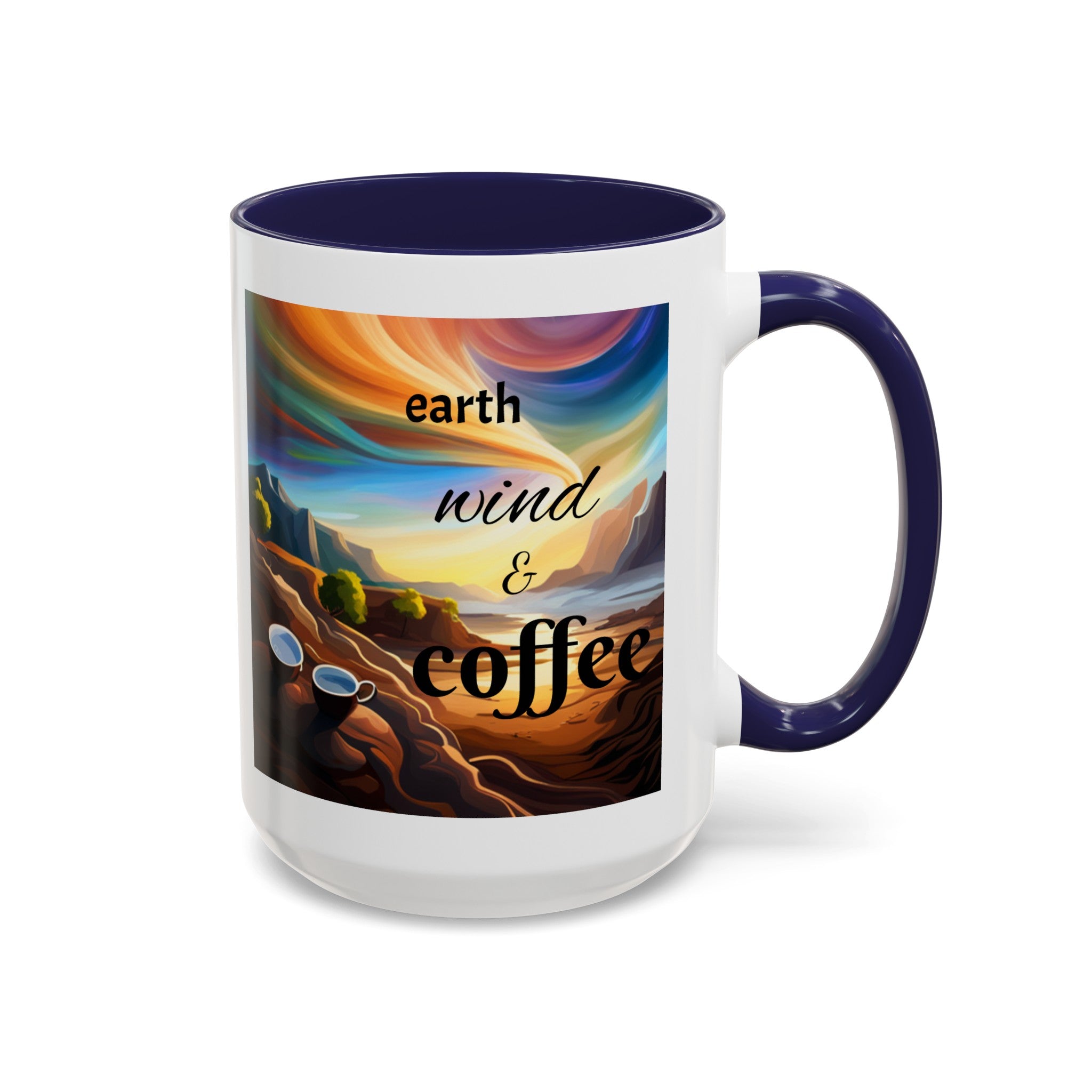 "Earth, Wind, and Fire" Accent Coffee Mug (11, 15oz)