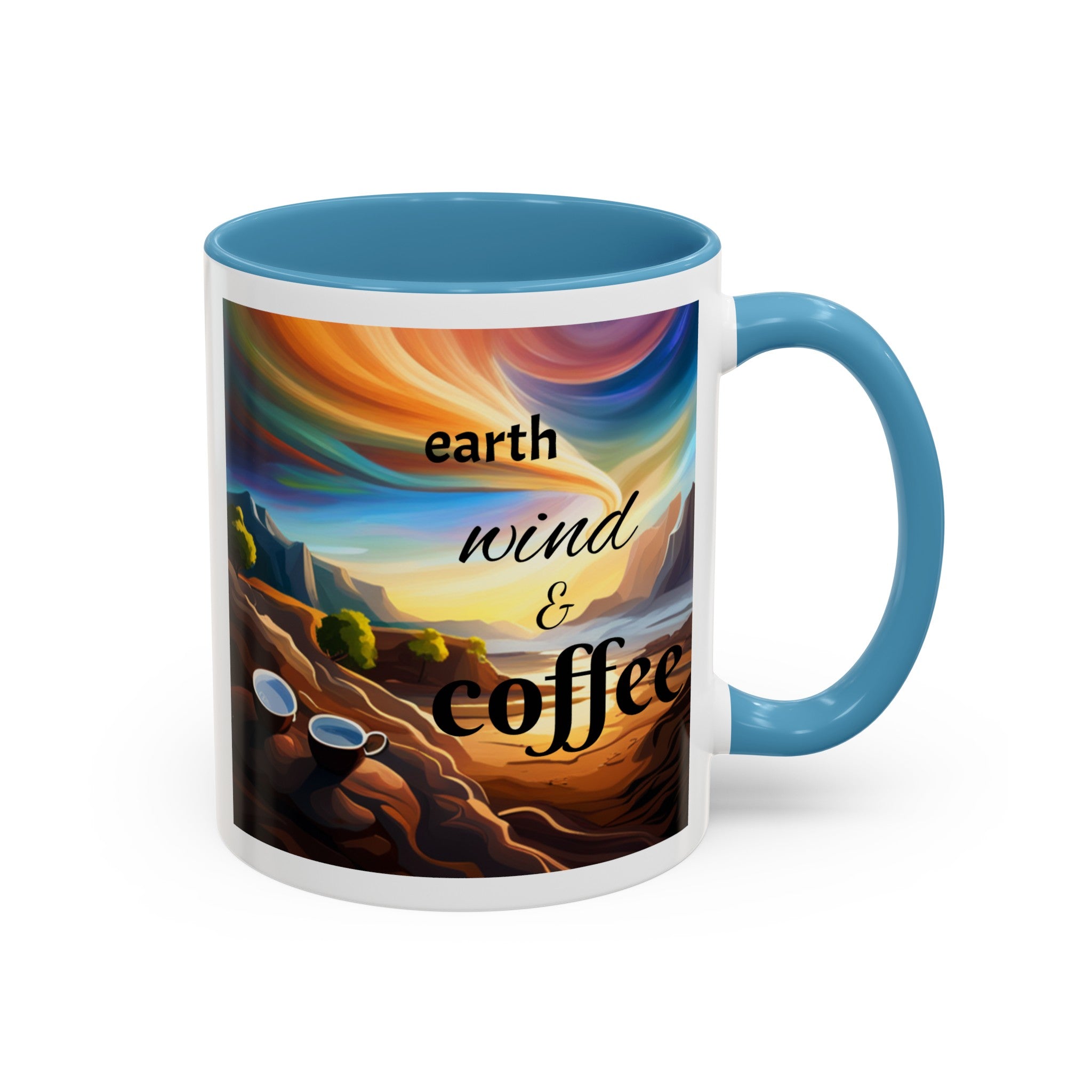 "Earth, Wind, and Fire" Accent Coffee Mug (11, 15oz)