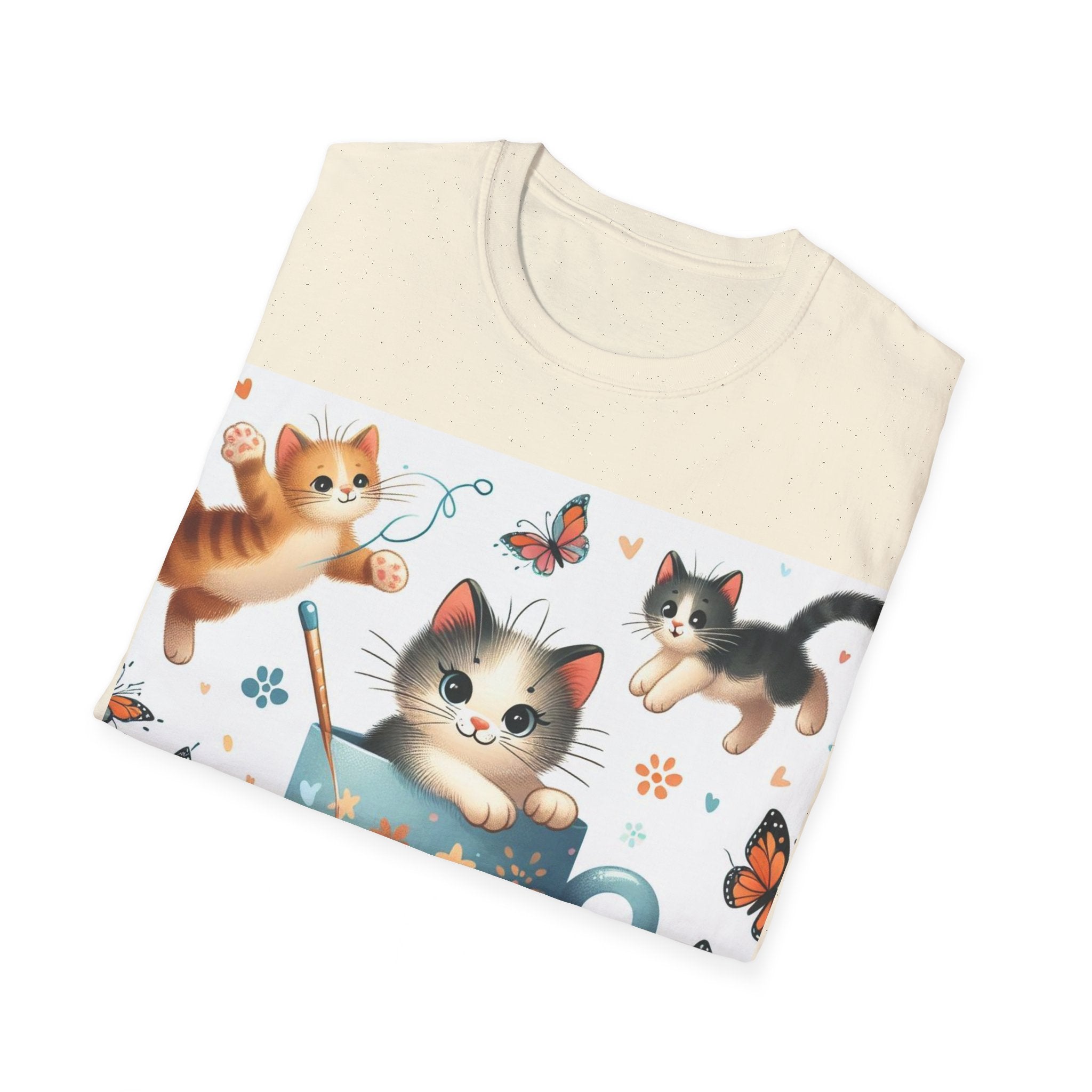 Purr-fect Comfort for Cat Lovers: Unisex Soft-Style T-Shirt