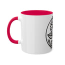 "White Sunflower" Colorful Mugs, 11oz