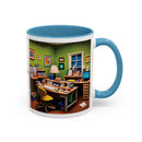 “Coffee: Because Adulting is Hard"  Accent Coffee Mug (11, 15oz)