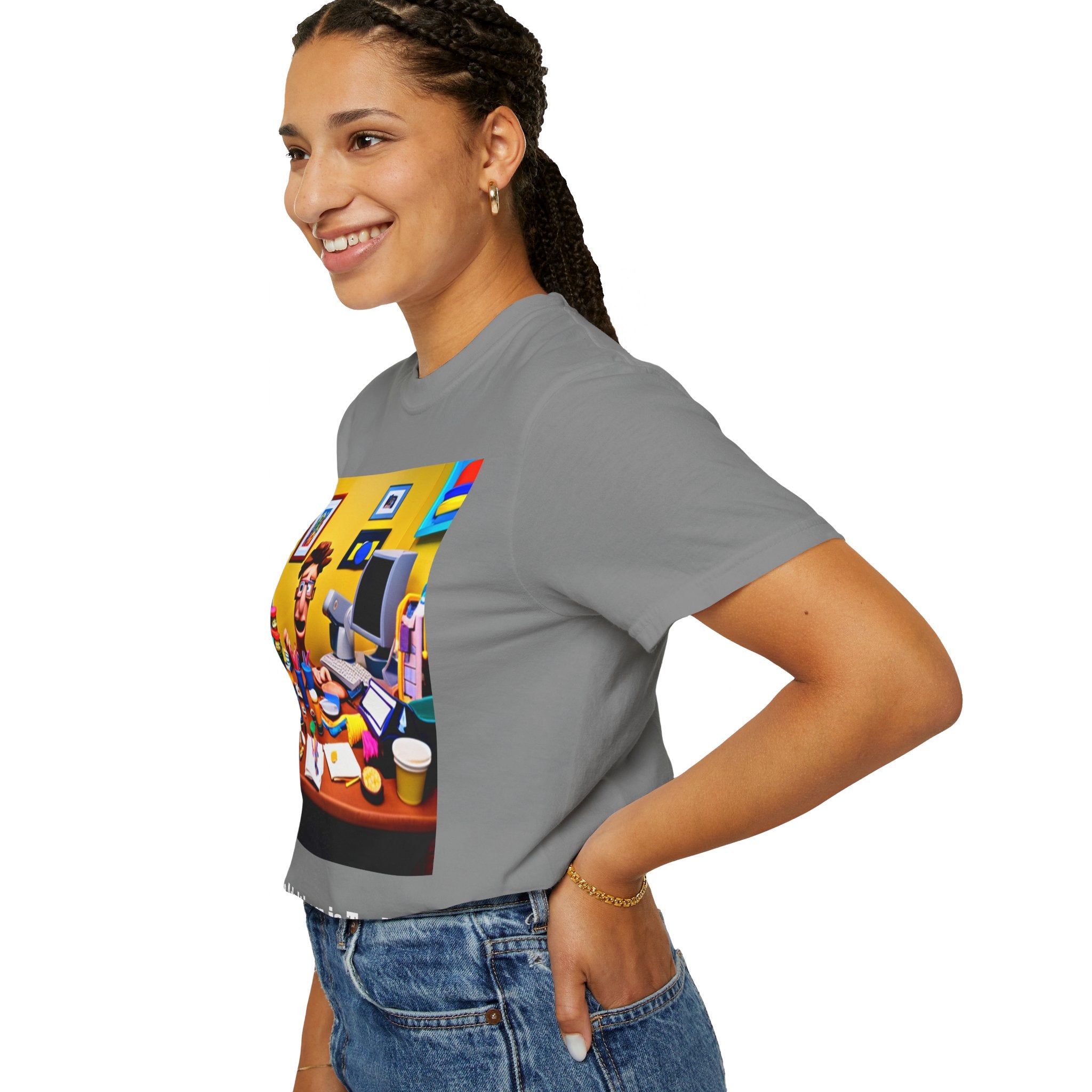 Unisex "Coffee: Because Adulting is Too Hard" Garment-Dyed T-shirt