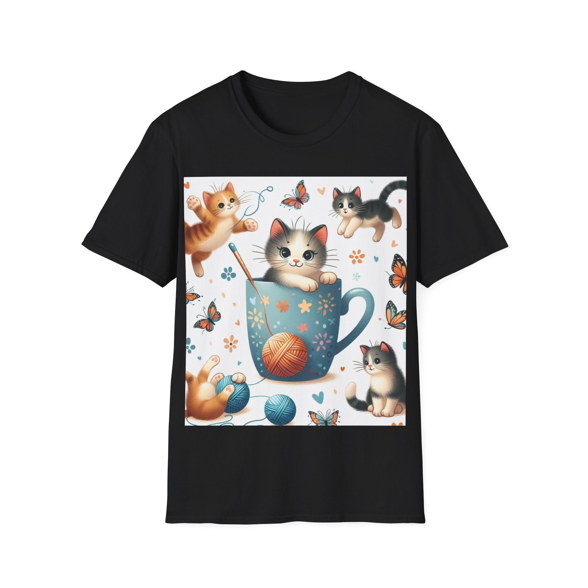 Purr-fect Comfort for Cat Lovers: Unisex Soft-Style T-Shirt