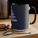 Fireworks Christmas Tree Accent Mugs