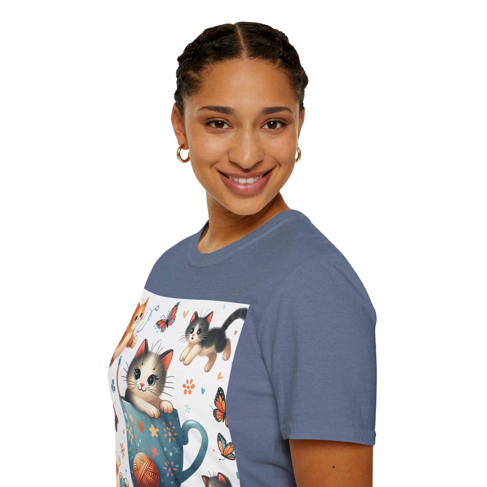 Purr-fect Comfort for Cat Lovers: Unisex Soft-Style T-Shirt
