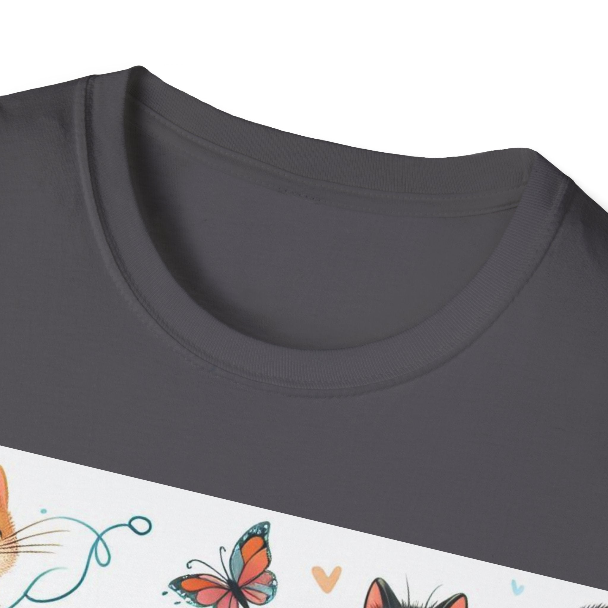 Purr-fect Comfort for Cat Lovers: Unisex Soft-Style T-Shirt