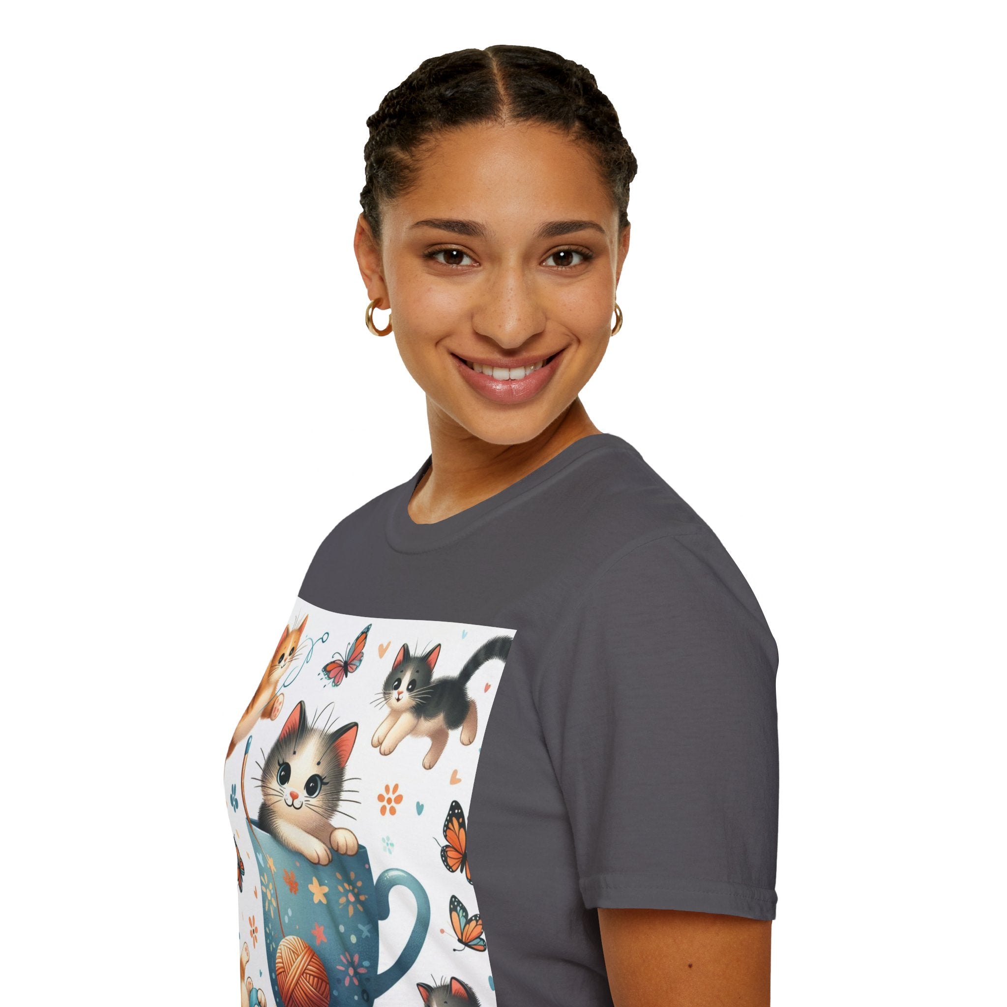 Purr-fect Comfort for Cat Lovers: Unisex Soft-Style T-Shirt
