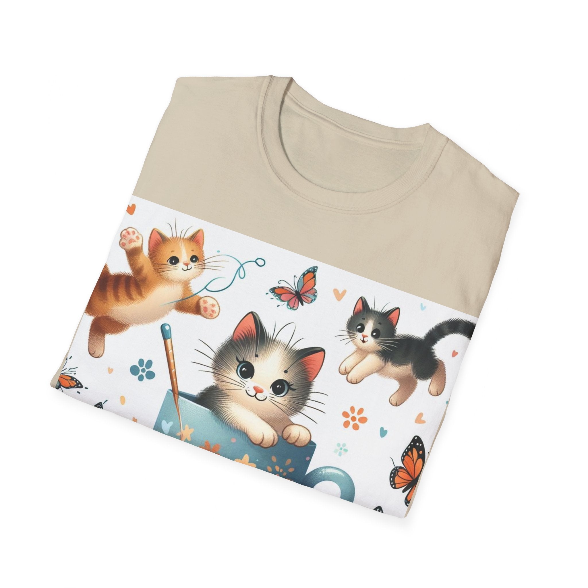 Purr-fect Comfort for Cat Lovers: Unisex Soft-Style T-Shirt