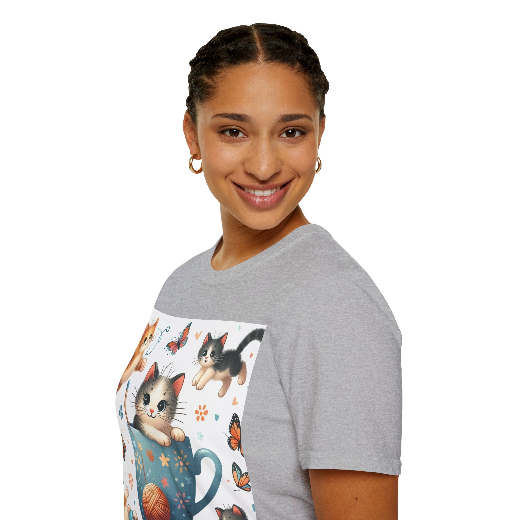 Purr-fect Comfort for Cat Lovers: Unisex Soft-Style T-Shirt