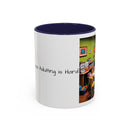 “Coffee: Because Adulting is Hard"  Accent Coffee Mug (11, 15oz)