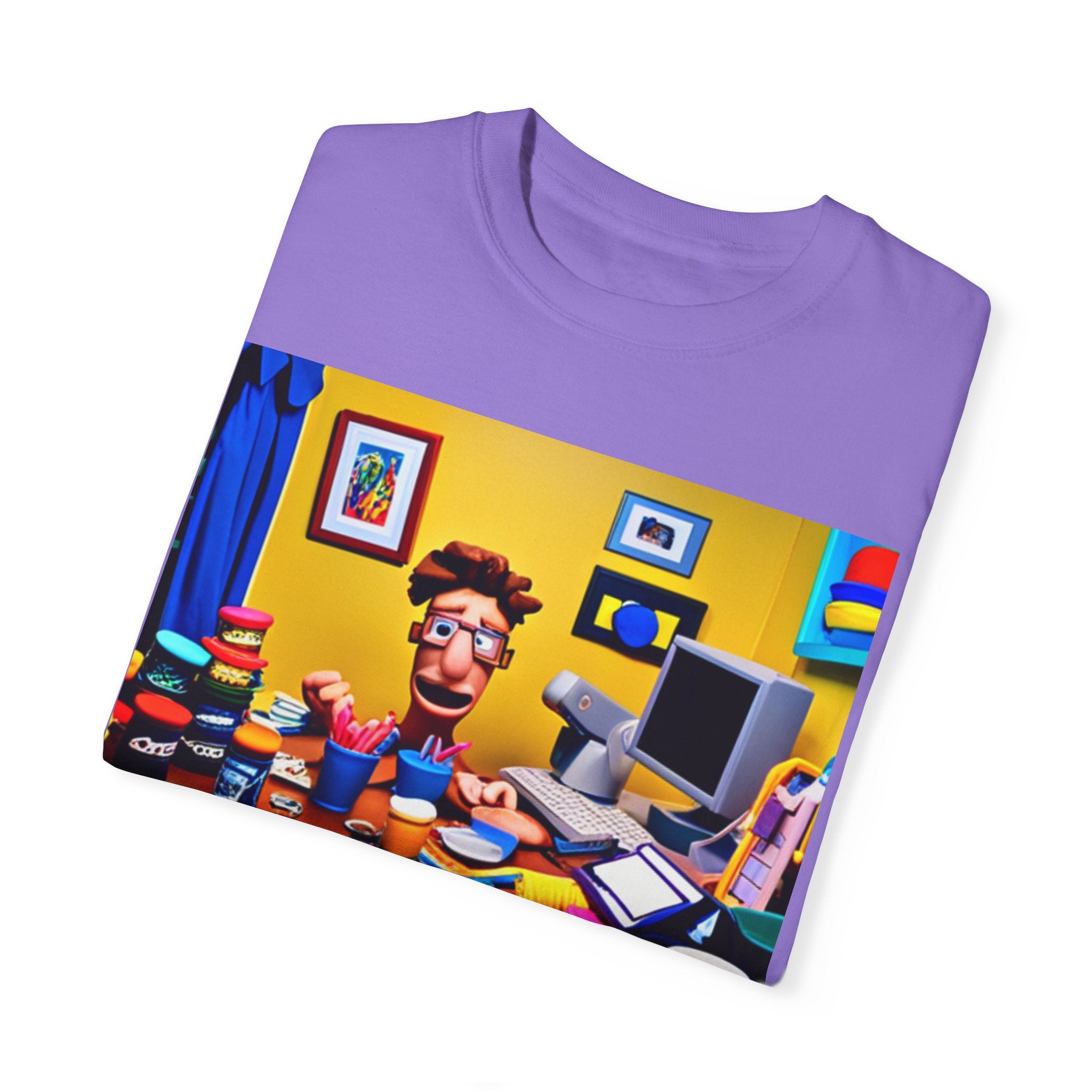 Unisex "Coffee: Because Adulting is Too Hard" Garment-Dyed T-shirt