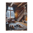 Fire place Arctic Fleece Blanket