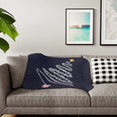 Fireworks Christmas Tree Pattern Sherpa Blanket, Two Colors