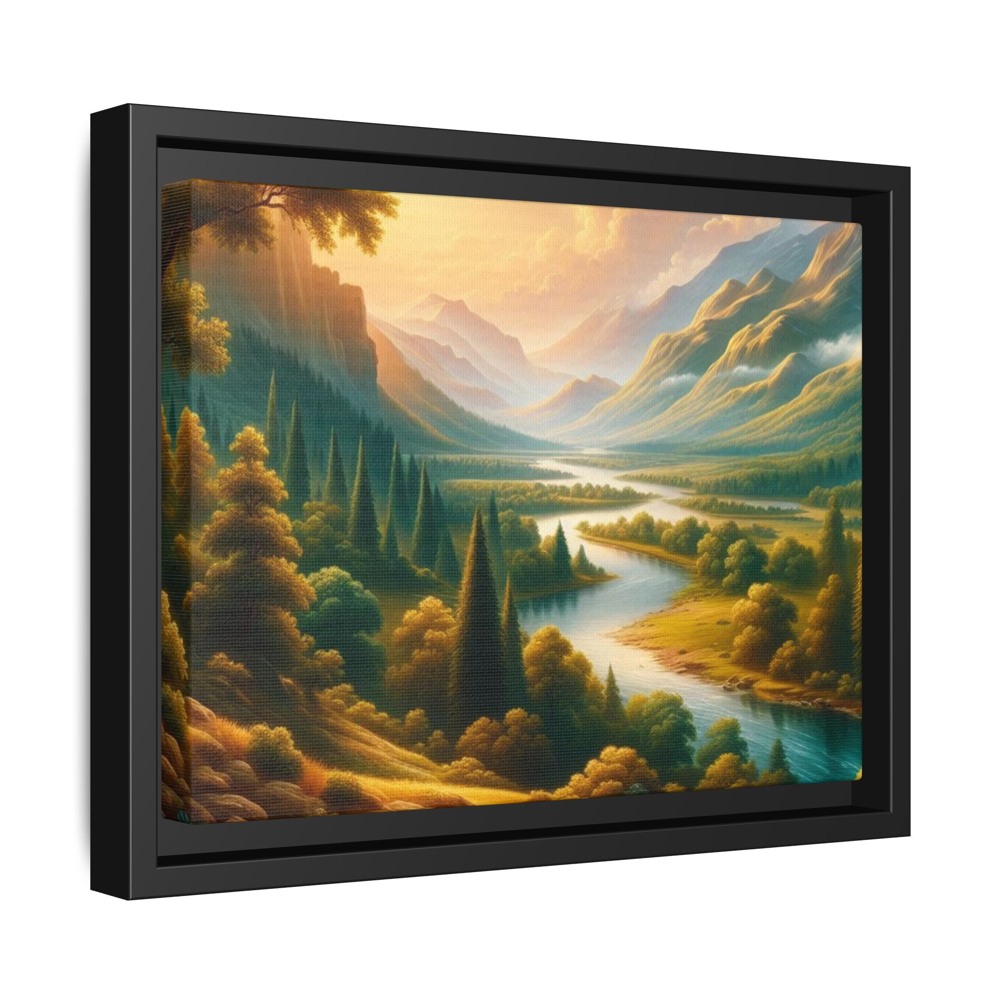 Michelangelo-Style Nature Matte Canvas, Framed (Multi-color)