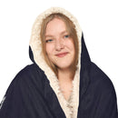 Fireworks Christmas Tree Pattern Hooded Snuggle Blanket