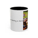 “Coffee: Because Adulting is Hard"  Accent Coffee Mug (11, 15oz)