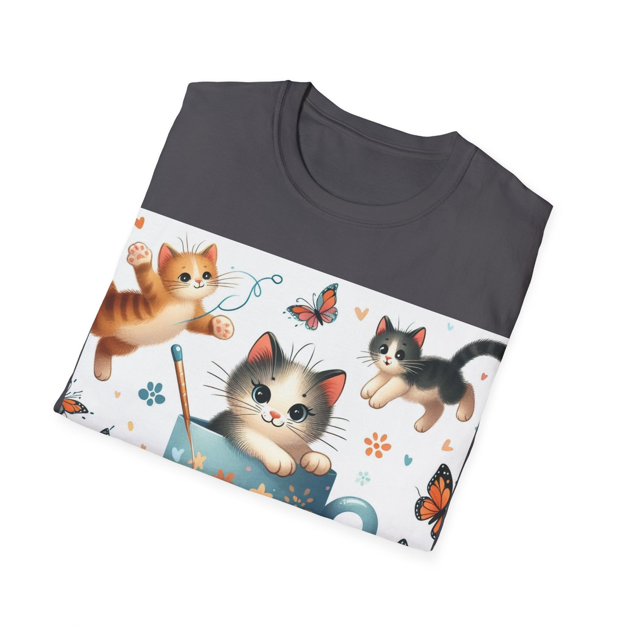 Purr-fect Comfort for Cat Lovers: Unisex Soft-Style T-Shirt