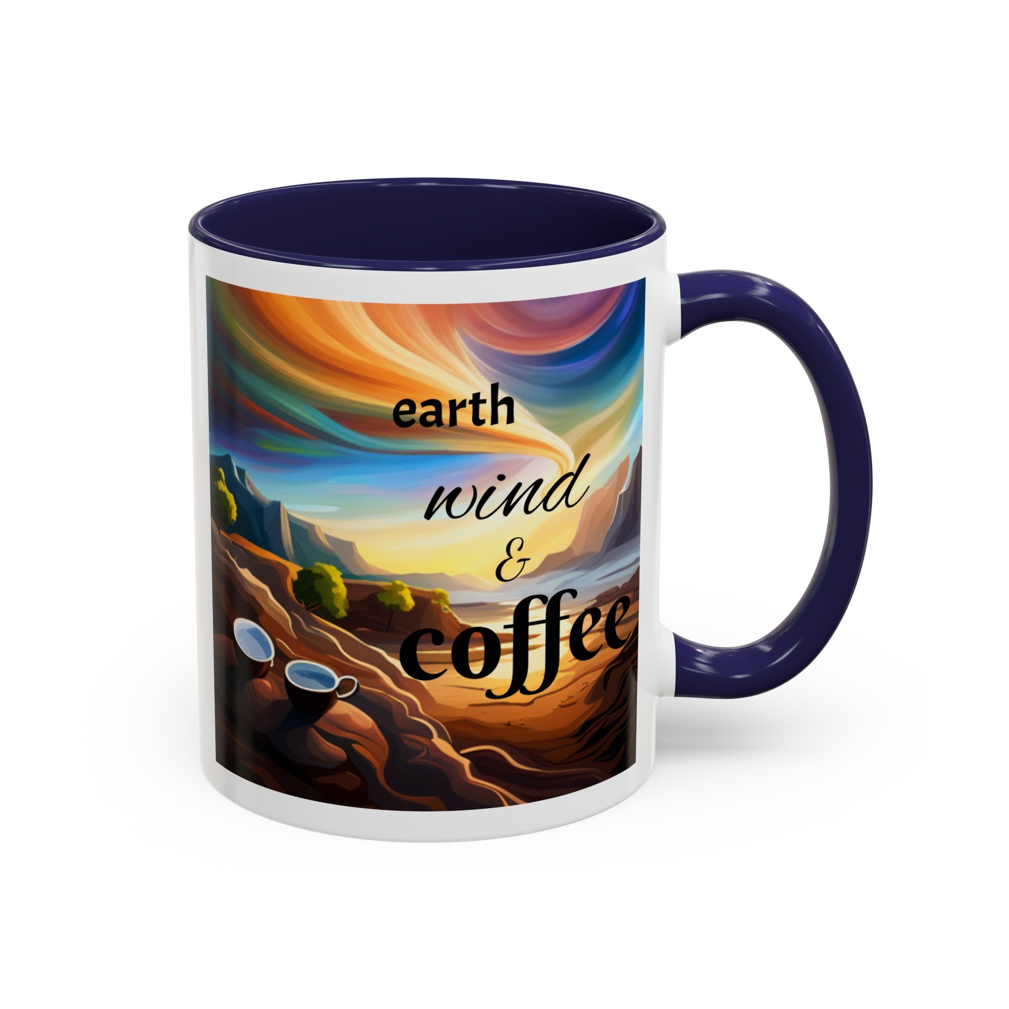 "Earth, Wind, and Fire" Accent Coffee Mug (11, 15oz)