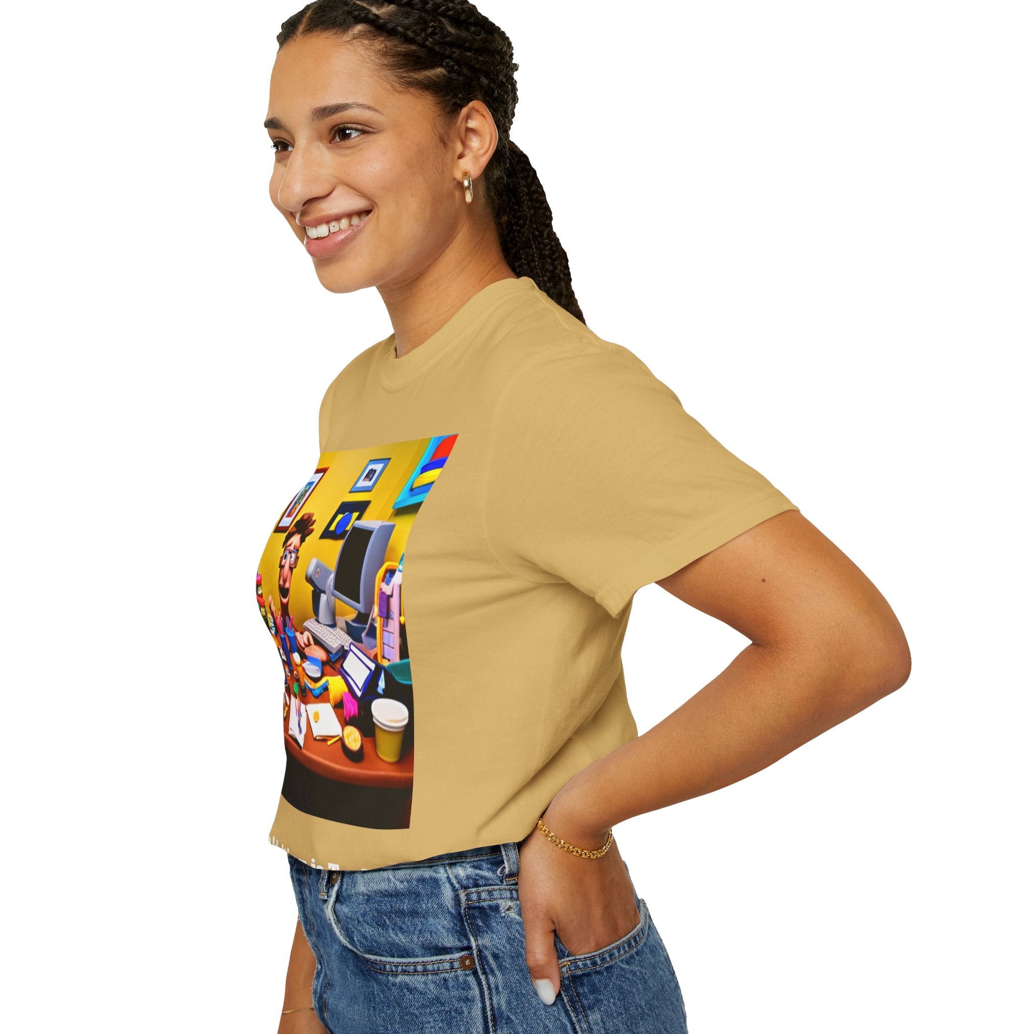 Unisex "Coffee: Because Adulting is Too Hard" Garment-Dyed T-shirt