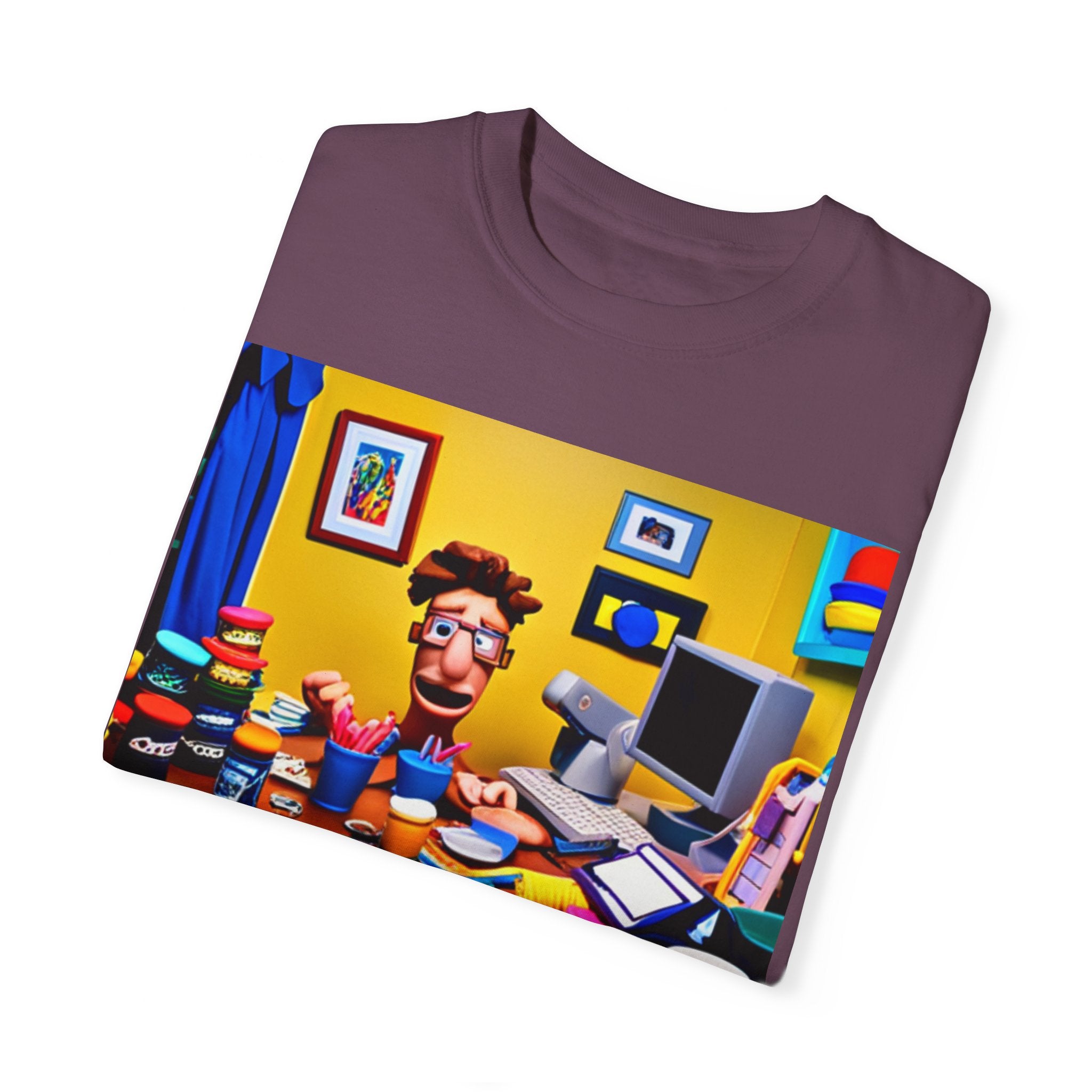Unisex "Coffee: Because Adulting is Too Hard" Garment-Dyed T-shirt