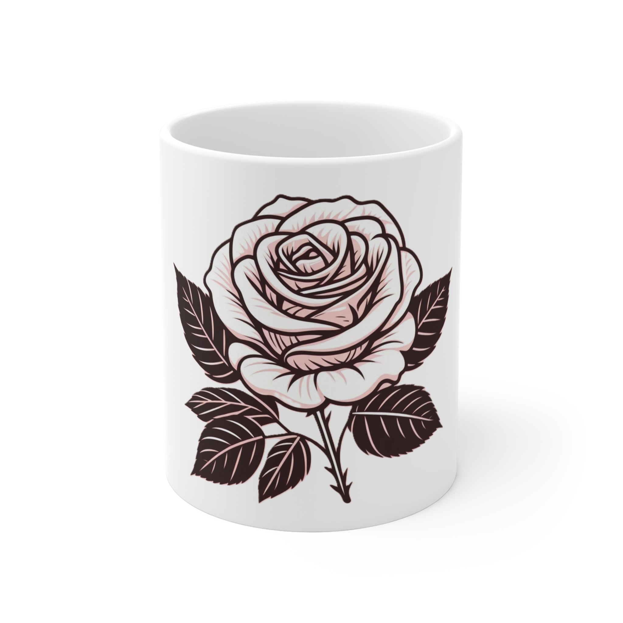 Pink Rose Mug 11oz