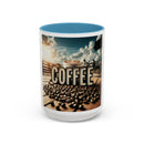 Coffee Beans Accent Coffee Mug (11, 15oz)