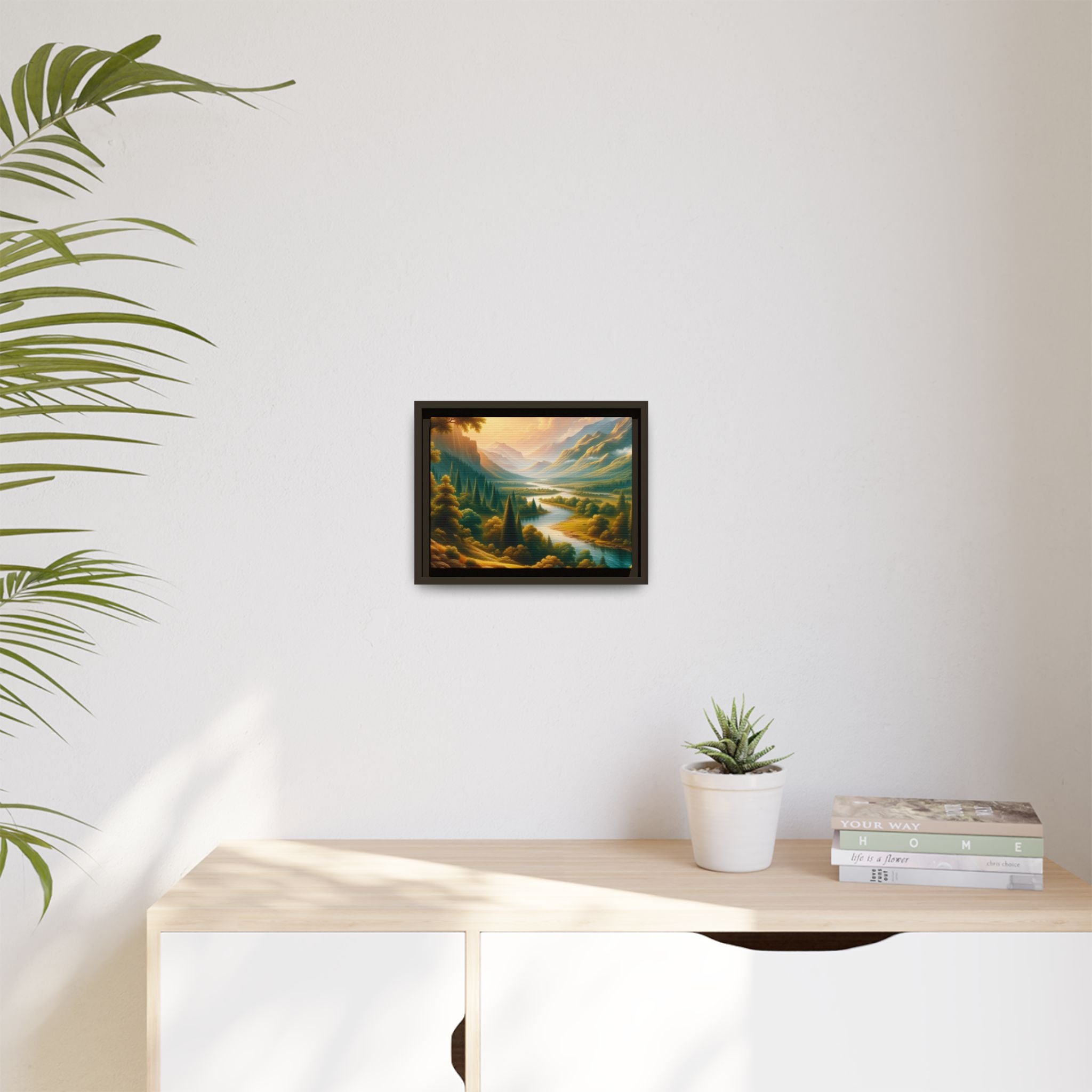 Michelangelo-Style Nature Matte Canvas, Framed (Multi-color)