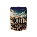 Coffee Beans Accent Coffee Mug (11, 15oz)