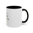 "Coffee: Because Adulting Is Hard" Accent Coffee Mug (11, 15oz)