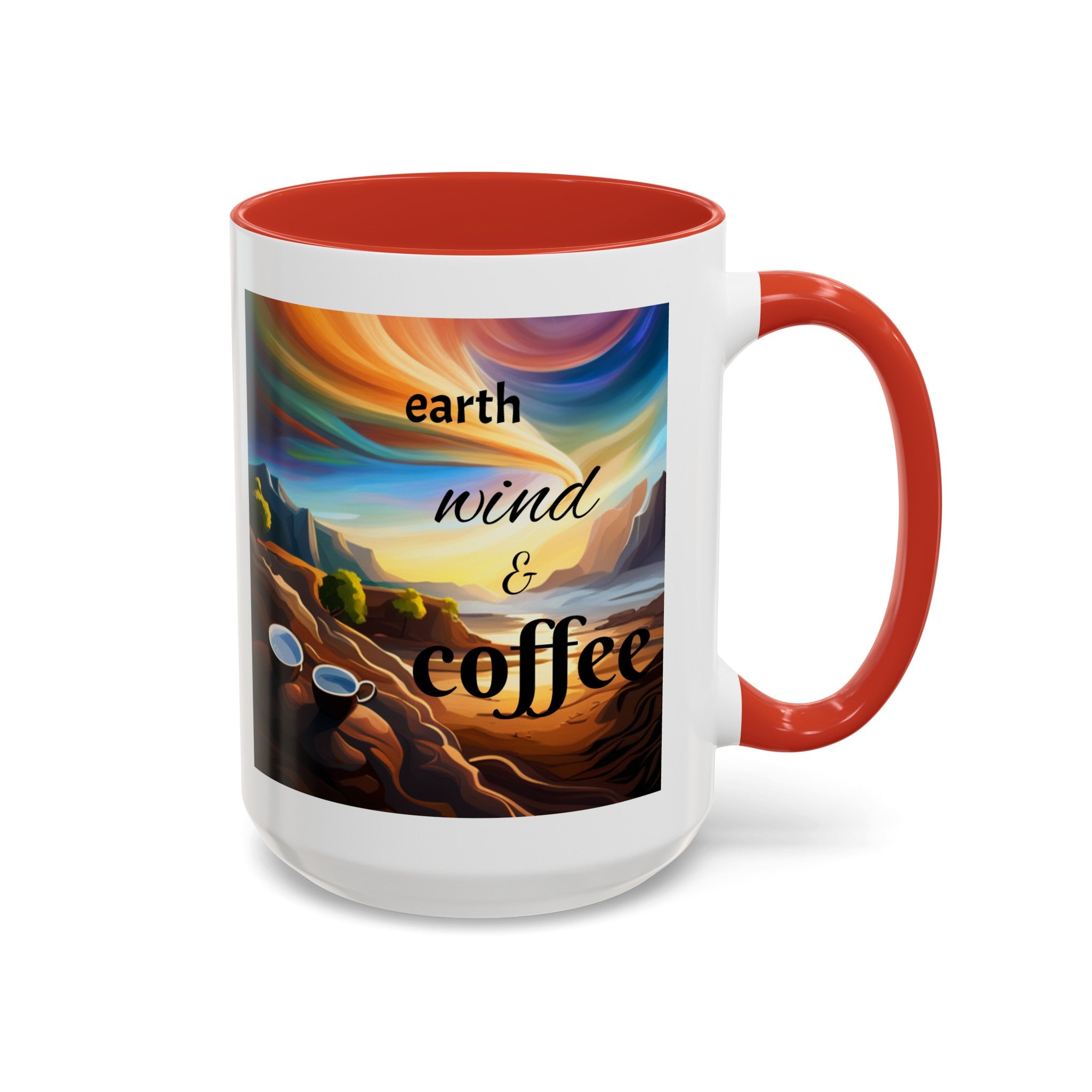 "Earth, Wind, and Fire" Accent Coffee Mug (11, 15oz)