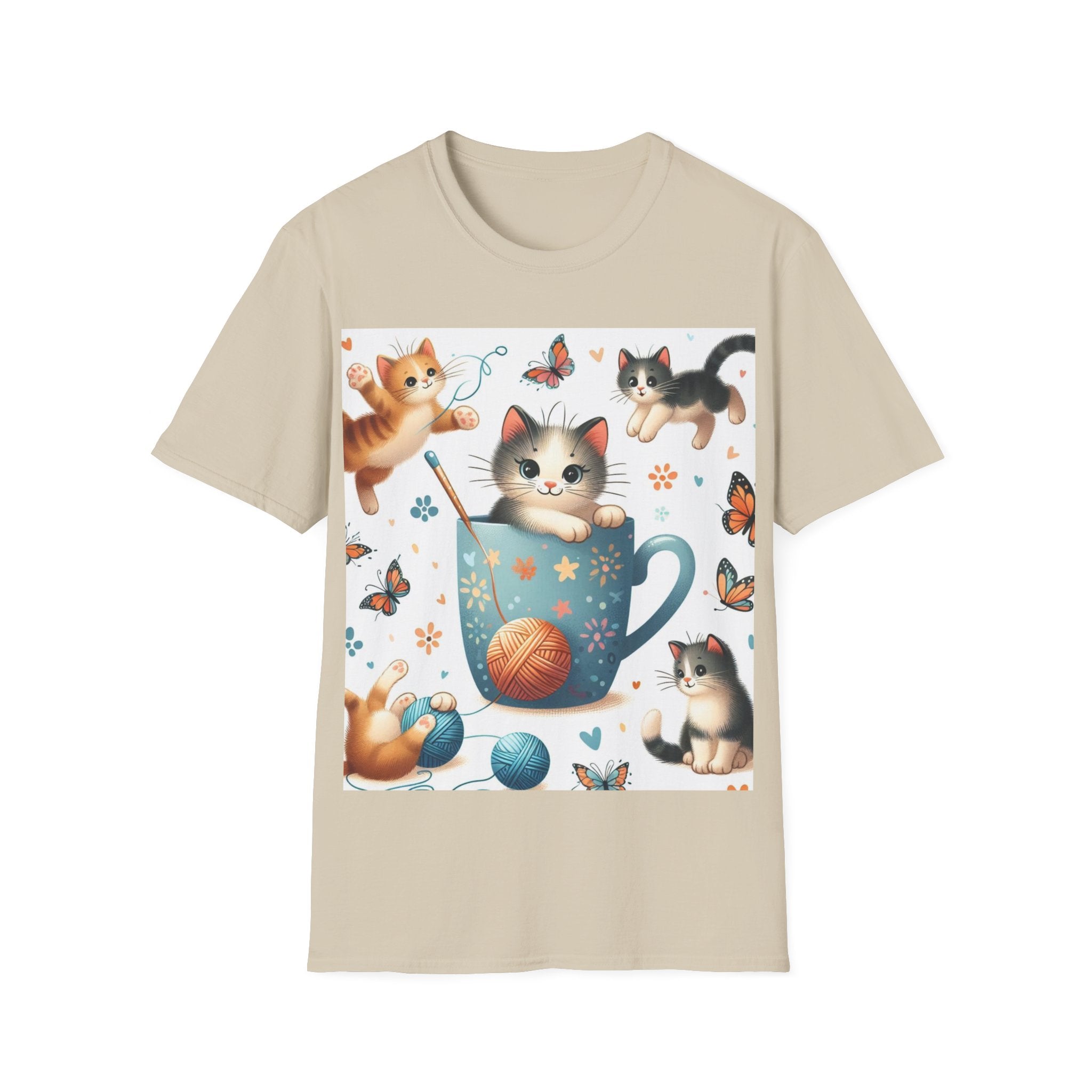 Purr-fect Comfort for Cat Lovers: Unisex Soft-Style T-Shirt