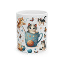 "Kitten in a mug" Ceramic Mug, (11oz, 15oz)