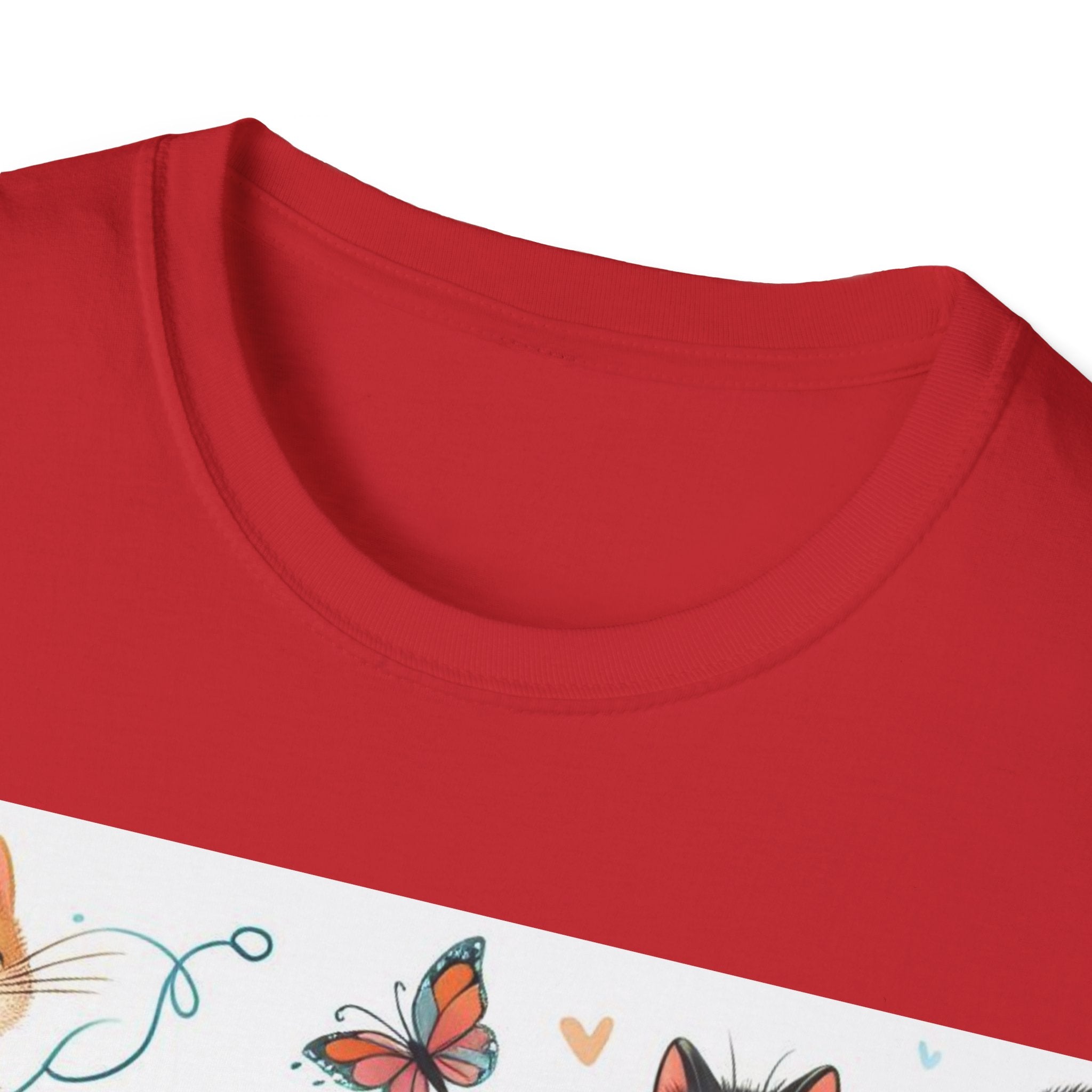 Purr-fect Comfort for Cat Lovers: Unisex Soft-Style T-Shirt