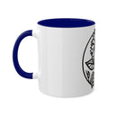 "White Sunflower" Colorful Mugs, 11oz