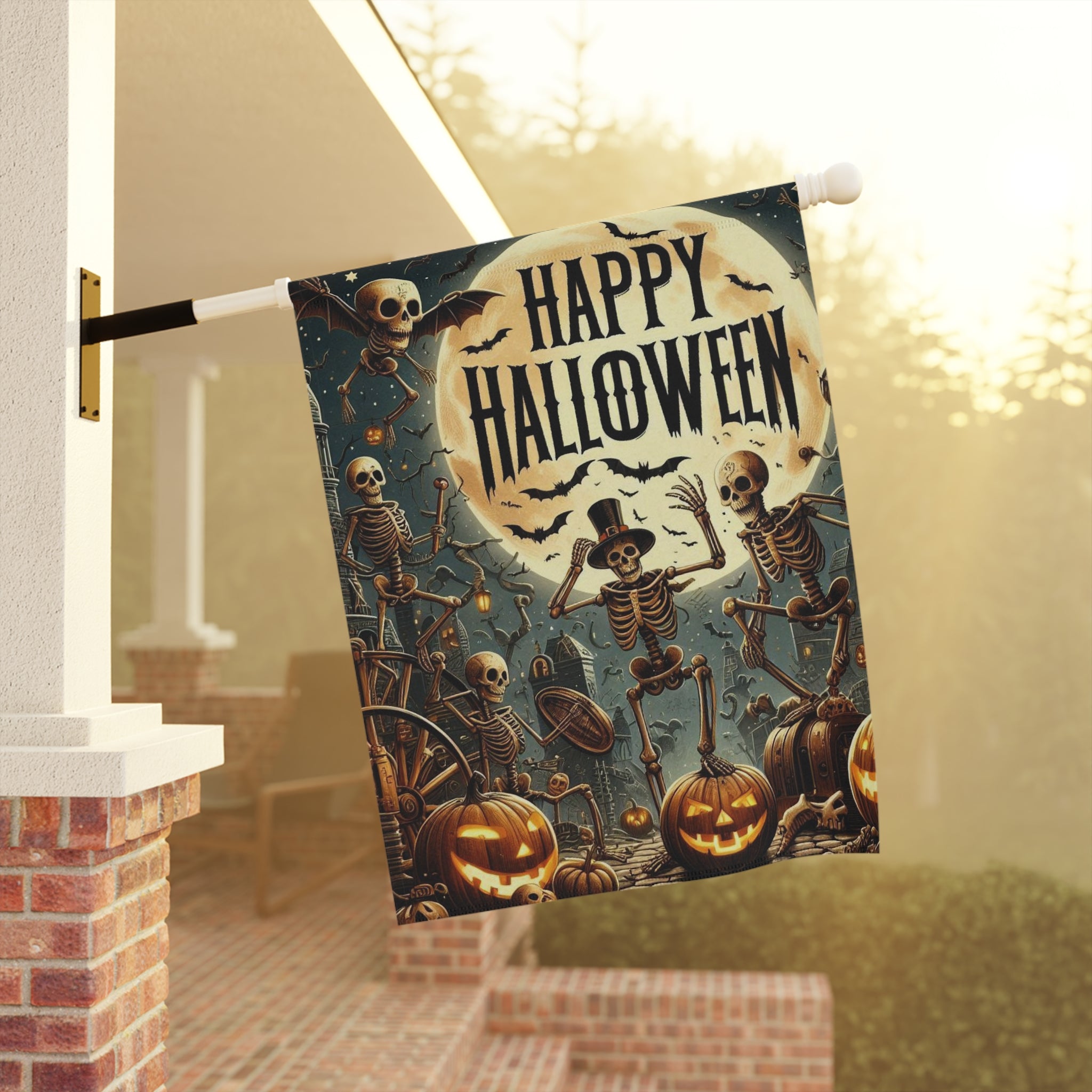 Spooky Halloween Garden & House Banner