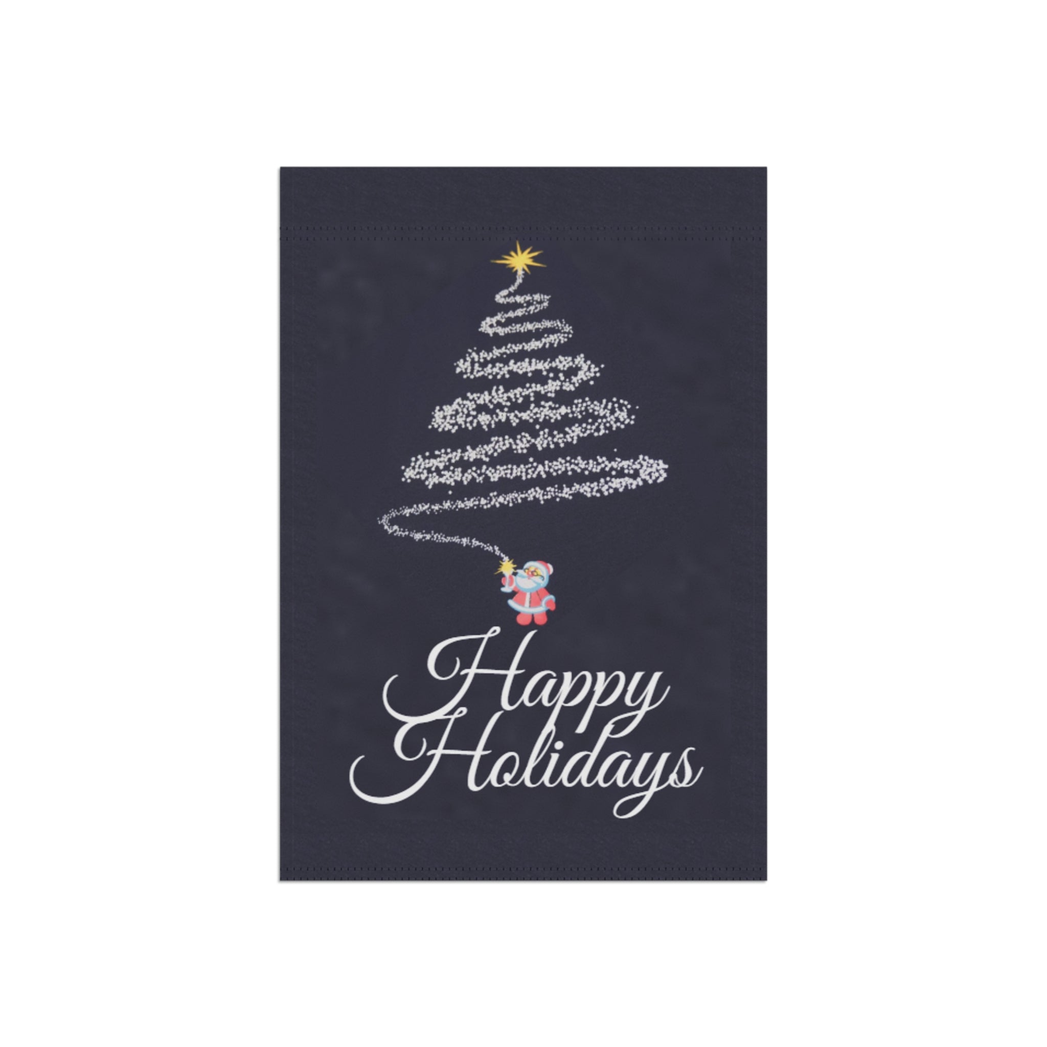 Fireworks Christmas Tree Pattern Garden & House Banner