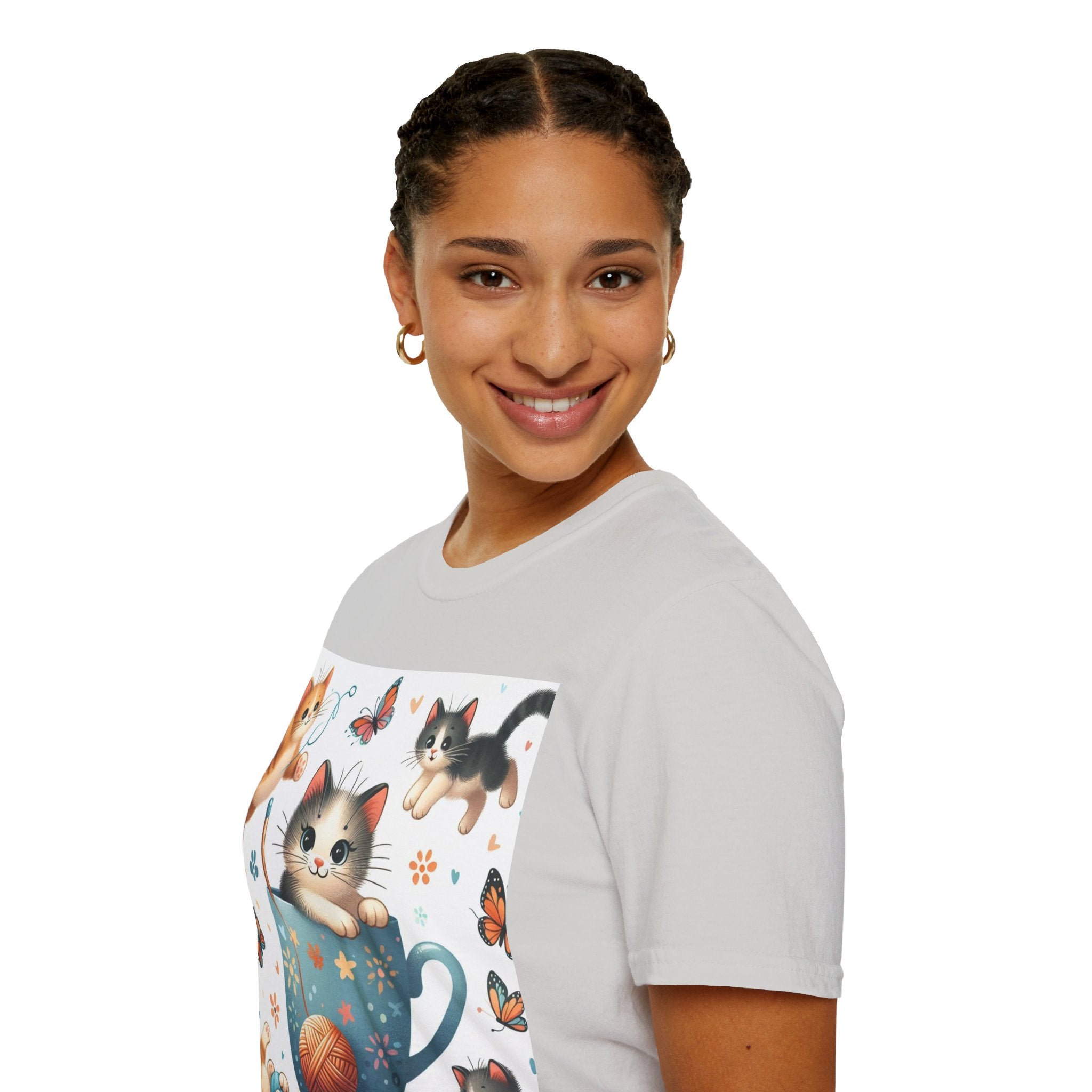Purr-fect Comfort for Cat Lovers: Unisex Soft-Style T-Shirt