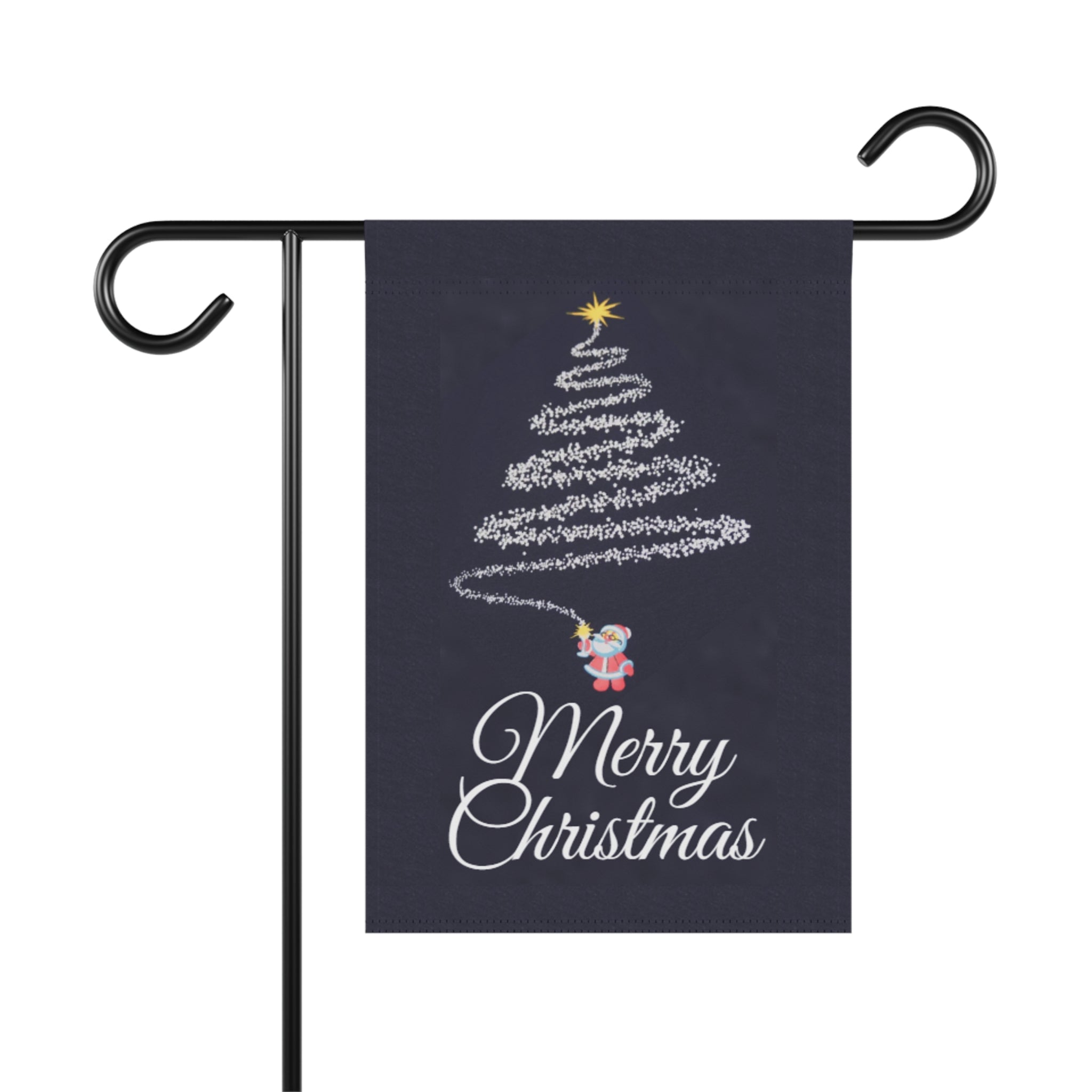 Fireworks Christmas Tree Pattern Garden & House Banner