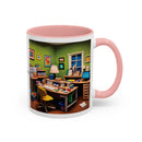 “Coffee: Because Adulting is Hard"  Accent Coffee Mug (11, 15oz)