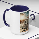 Coffee Beans Accent Coffee Mug (11, 15oz)