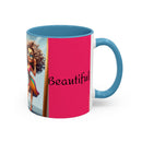 "I Am Beautiful" Accent Coffee Mug (11, 15oz)