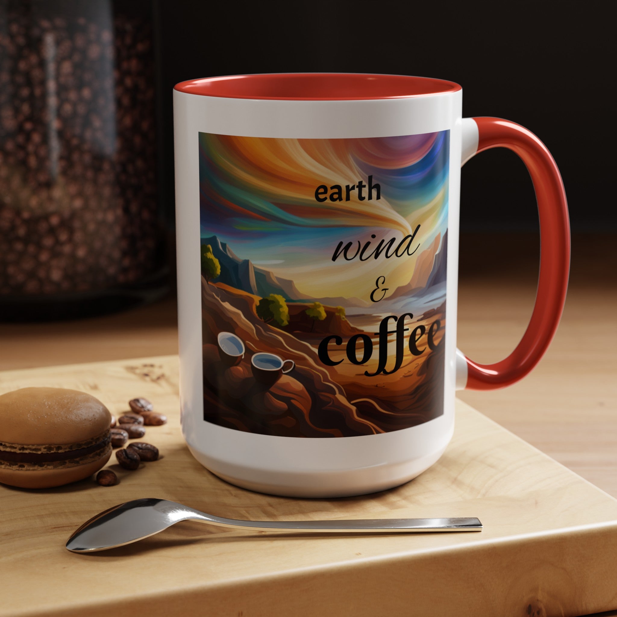 "Earth, Wind, and Fire" Accent Coffee Mug (11, 15oz)