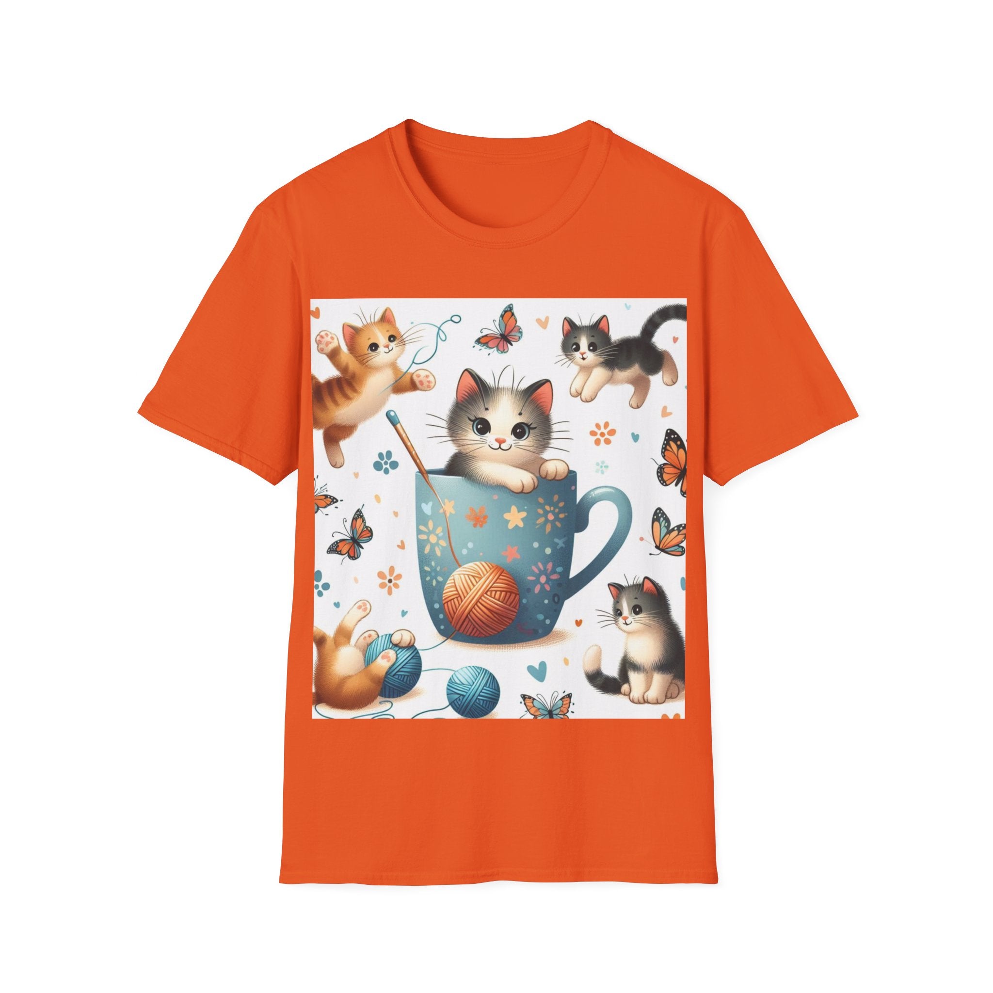 Purr-fect Comfort for Cat Lovers: Unisex Soft-Style T-Shirt