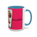 "I Am Beautiful" Accent Coffee Mug (11, 15oz)