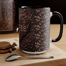 Coffee Bean Heart Accent Mugs