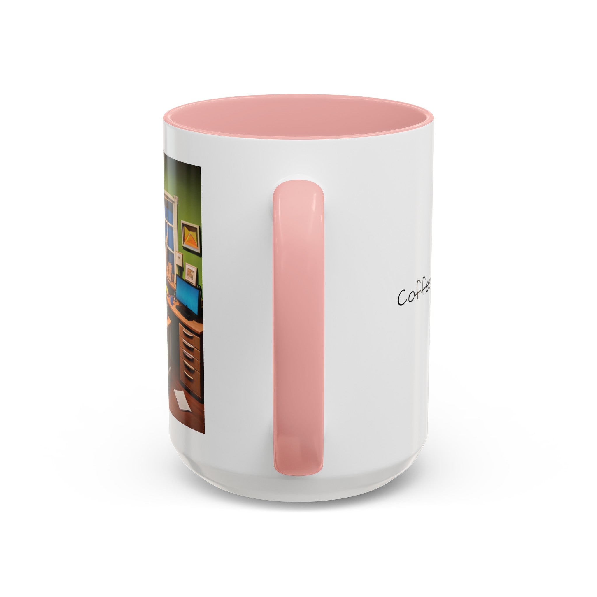 “Coffee: Because Adulting is Hard"  Accent Coffee Mug (11, 15oz)