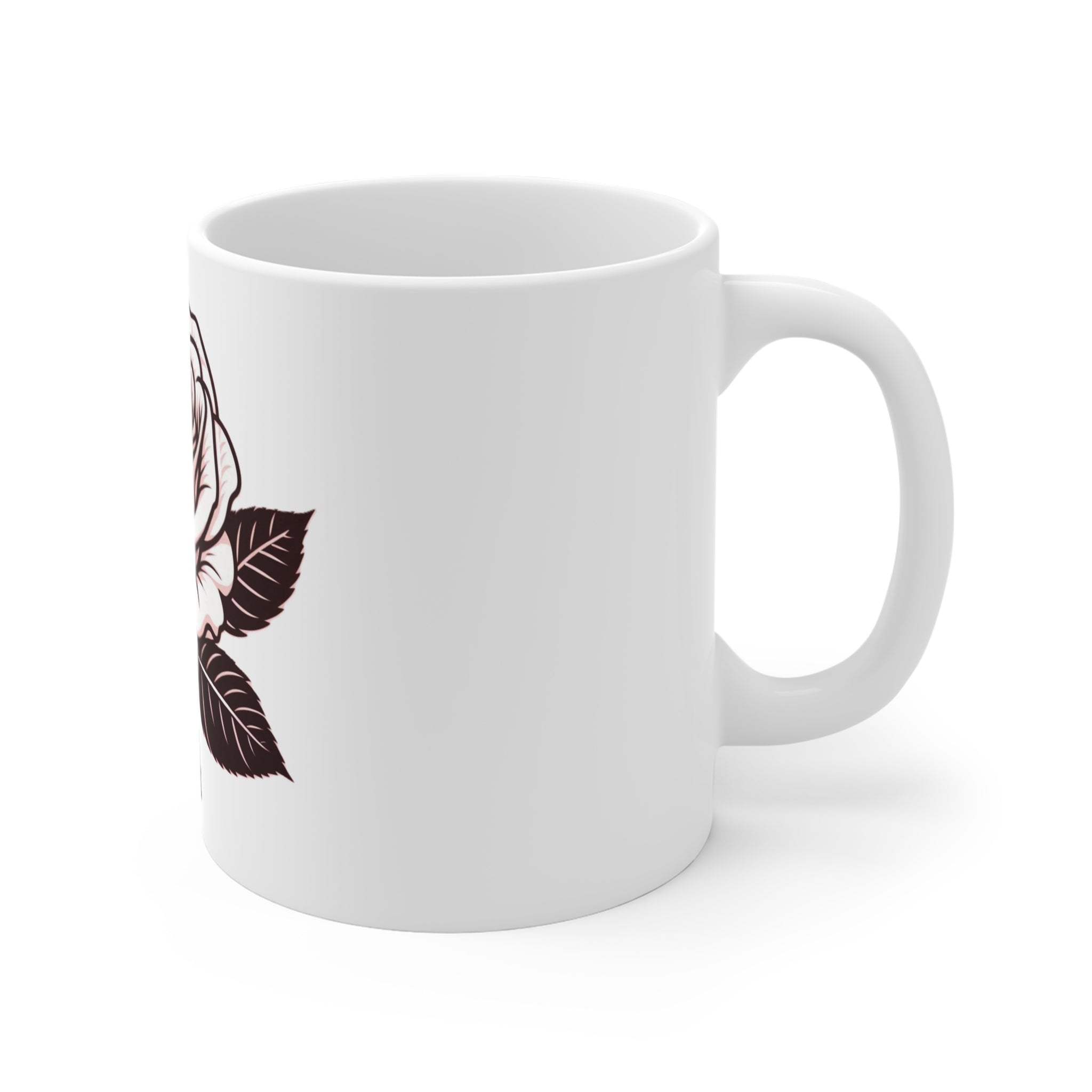 Pink Rose Mug 11oz