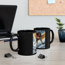 Aurora Ebony Superhero Black Mug (11oz, 15oz)