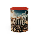 Coffee Beans Accent Coffee Mug (11, 15oz)