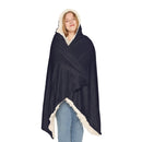 Fireworks Christmas Tree Pattern Hooded Snuggle Blanket